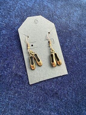 Vintage Ballet Shoe Earrings